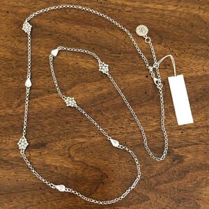 Jessica Simpson | Icy Mountainside Station Necklace | 36” Adjustable